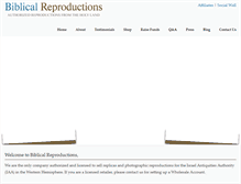Tablet Screenshot of biblicalreproductions.com